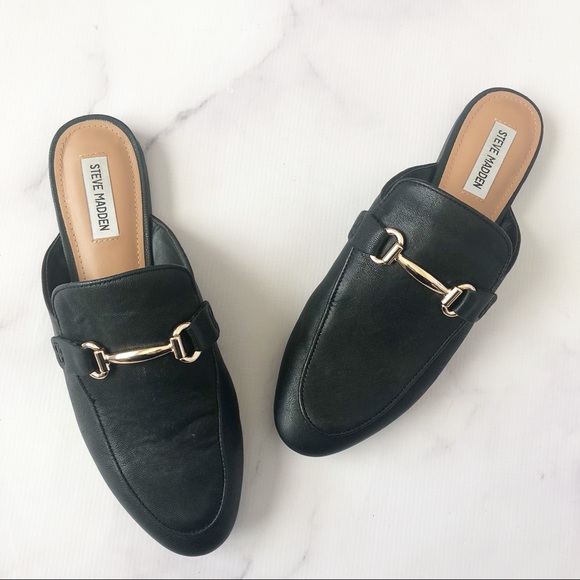 steve madden leather mules
